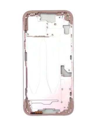 Средняя рамка (корпус) iPhone 15 Plus (розовый) OEM