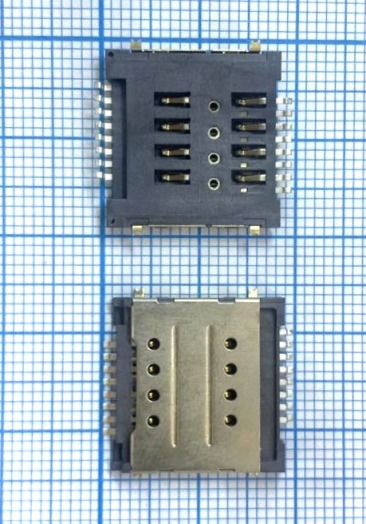 Сим коннектор универсальный  Dual SIM (на две sim карты)