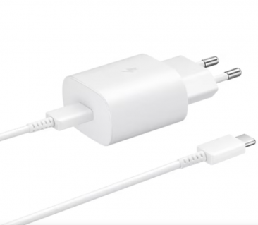 СЗУ Samsung USB Type-C Power Delivery 35W с кабелем Type-C, Type-C белый (EP-TA220)