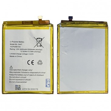 Аккумулятор для Tecno K9, K9 Plus (BL-34AT) 3400mAh ОЕМ