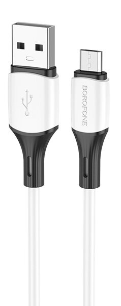 Кабель BOROFONE BX79 Micro USB 2.4A 1m (белый)