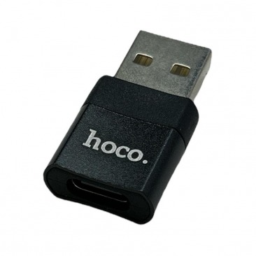 Переходник, Адаптер HOCO UA17 OTG Type-C - USB 2.0, черный