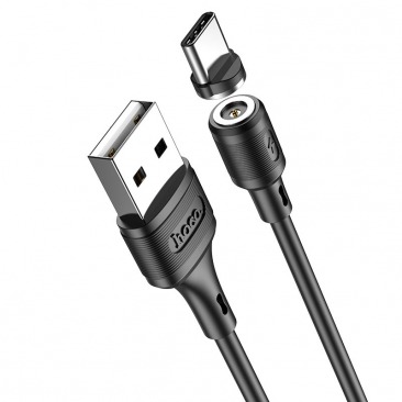 Кабель HOCO X52 Sereno USB - Type-C магнитный, 2А, 1 м, черный