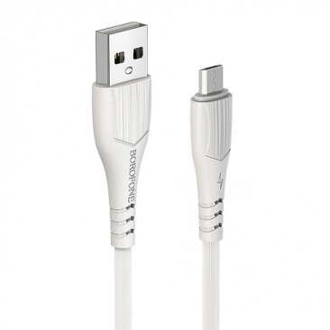 Кабель BOROFONE BX37 Micro USB 2.4A 1m (белый)