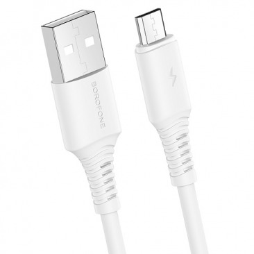 Кабель BOROFONE BX47 Micro USB 1.0m 2.4A (белый)