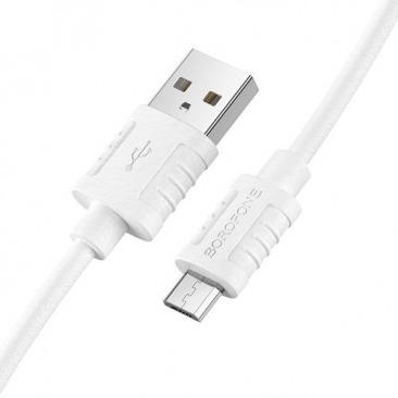 Кабель BOROFONE BX52 Micro USB 2.4A 1m (белый)