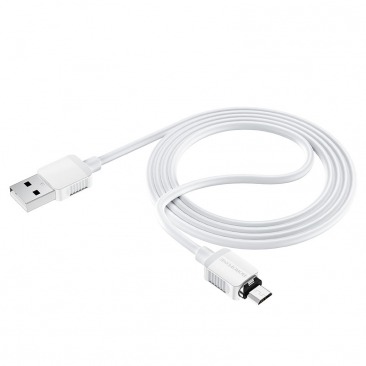 Кабель BOROFONE BX57 Micro USB магнитный 1.0м 2A (белый)