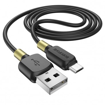 Кабель BOROFONE BX59 Micro USB 2.4A 1m (черный)