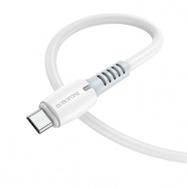 Кабель BOROFONE BX62 Micro USB 1.0м 2.4A (белый)