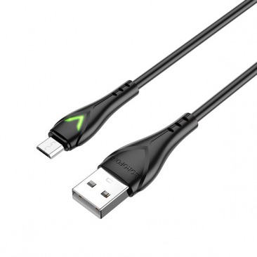 Кабель BOROFONE BX65 Micro USB 1.0м 2.4A (черный)