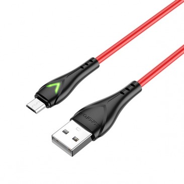 Кабель BOROFONE BX65 Micro USB 1.0м 2.4A (красный)