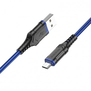 Кабель BOROFONE BX67 Micro USB 2.4A 1m (синий)