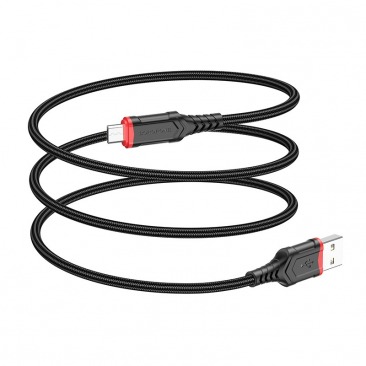 Кабель BOROFONE BX67 Micro USB 2.4A 1m (черный)