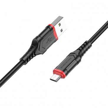 Кабель BOROFONE BX67 Micro USB 2.4A 1m (черный)