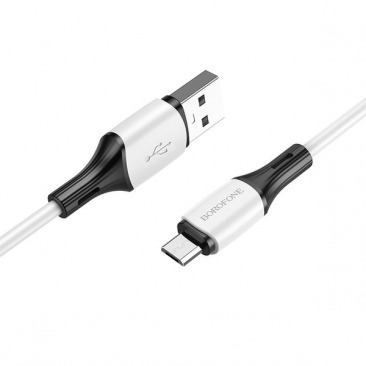 Кабель BOROFONE BX79 Micro USB 2.4A 1m (белый)