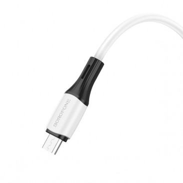 Кабель BOROFONE BX79 Micro USB 2.4A 1m (белый)