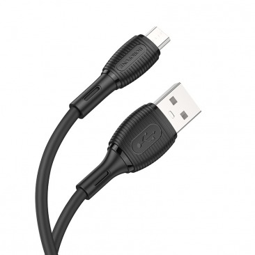 Кабель BOROFONE BX86 Micro USB 2,4A 1m (черный)