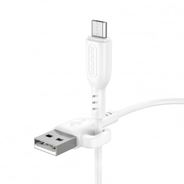 Кабель BOROFONE BX91 Micro USB 1.0m 2.4A (белый)