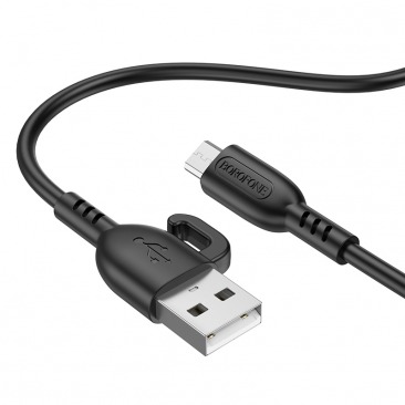 Кабель BOROFONE BX91 Micro USB 1.0m 2.4A (черный)