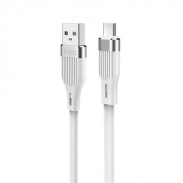 Кабель Hoco U72 Micro USB 2,4A 1,2m (белый)