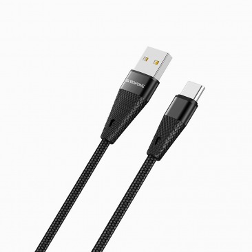 Кабель BOROFONE BU10 TYPE - C USB 3A 1.2m (черный)