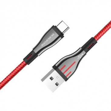 Кабель BOROFONE BU23 TYPE-C USB 3A 1.2m (красный)