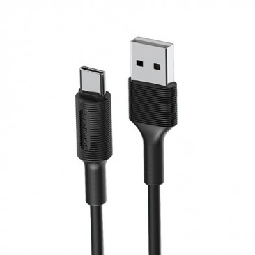 Кабель BOROFONE BX1 TYPE - C USB 3A 1m (черный)