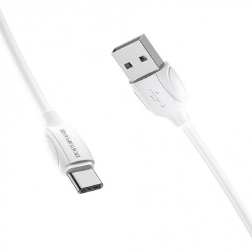 Дата кабель BOROFONE BX19 TYPE - C USB 3A 1m (белый)