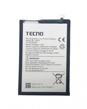 Аккумулятор для Tecno Spark 10 4G, 10 Pro, 10C, 20, 20C (BL-49ST) OEM