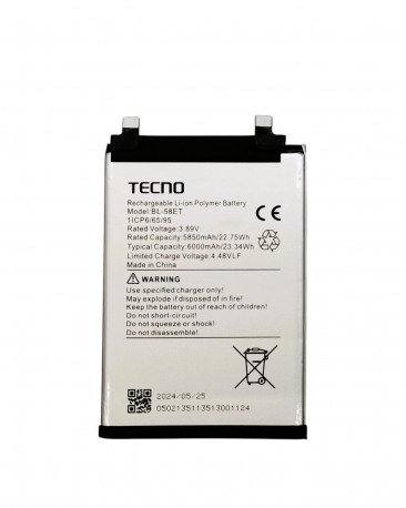 Аккумулятор для Tecno Pova 5 (BL-58ET) OEM