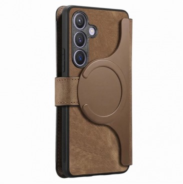 Чехол книжка для Samsung Galaxy S24 Plus (SM-S926B) CaseNeo коричневый