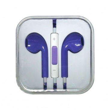 Наушники EarPods 3.5 мм с микрофоном (фиолетовый)