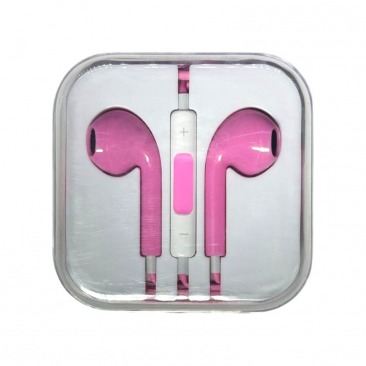 Наушники EarPods 3.5 мм с микрофоном (розовый)