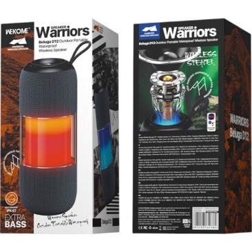 Беспроводная Bluetooth колонка WEKOME D12 Warriors , черный