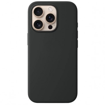 Чехол для iPhone 16 Pro MagSafe Silicone Case 1:1 (закрытый низ) черный
