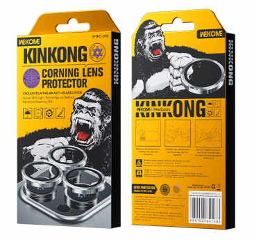 Защитное стекло камеры для iPhone 16 Pro, 16 Pro Max Wekome KINGKONE золото