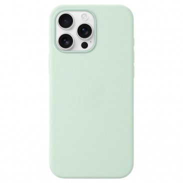 Чехол для iPhone 16 Pro Max MagSafe Silicone Case 1:1 (закрытый низ) аквамарин