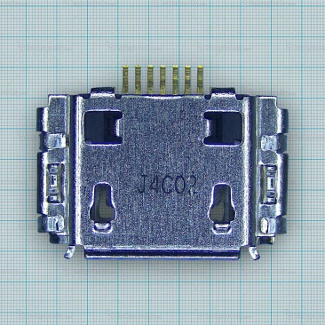 Системный разъем Micro USB для Samsung B7722, I5800, S5250, S5830, S5620, S7230, S5670, N7000, I9220, B5510, I8700, оригинал