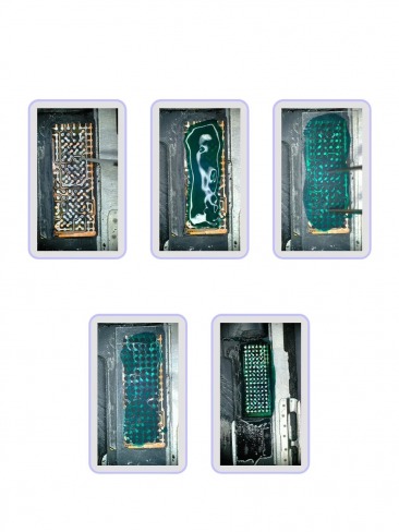 Трафарет пластиковый для компаунда (маски) Mask Green Oil UV(микросхема дисплея iPhone 11-16 series)