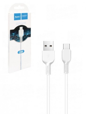 Кабель Hoco X20 TYPE - C USB 2м 3A белый