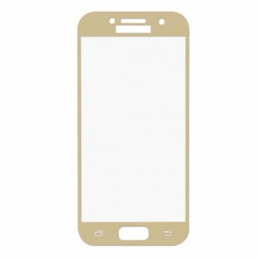 Защитное стекло для Samsung Galaxy A3 (2017) A320 золото