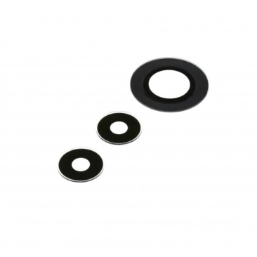 Стекло камеры для Xiaomi Mi 12 Lite без рамки черное