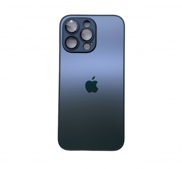 Чехол стеклянный-матовый для iPhone 12 Pro Max с защитой камеры (MagSafe) черный
