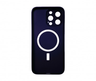 Чехол стеклянный для iPhone 13 Pro с защитой камеры (MagSafe) фиолетовый