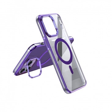 Чехол Wlons MattCase MagSafe для iPhone 14 Pro Max фиолетовый