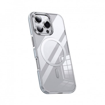 Чехол Wlons MattCase MagSafe для iPhone 15 Pro Max серебрянный