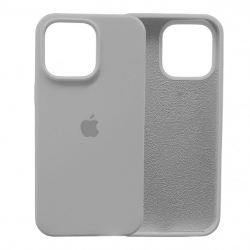 Чехол Apple iPhone 15 Pro Max Silicone Case (голубо-серый)