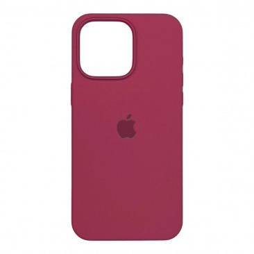 Чехол Apple iPhone 15 Pro Max Silicone Case (красная фуксия)
