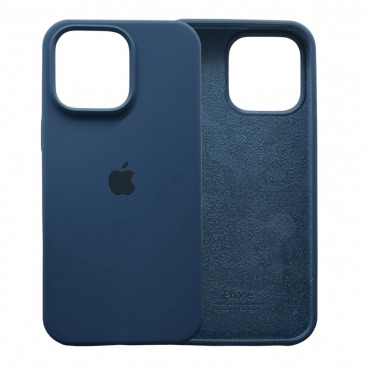Чехол Apple iPhone 15 Pro Max Silicone Case (темно-синий)