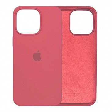Чехол Apple iPhone 15 Pro Silicone Case (кораллово-красный)